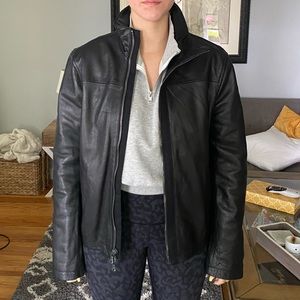 Black John Varvatos Leather Jacket
